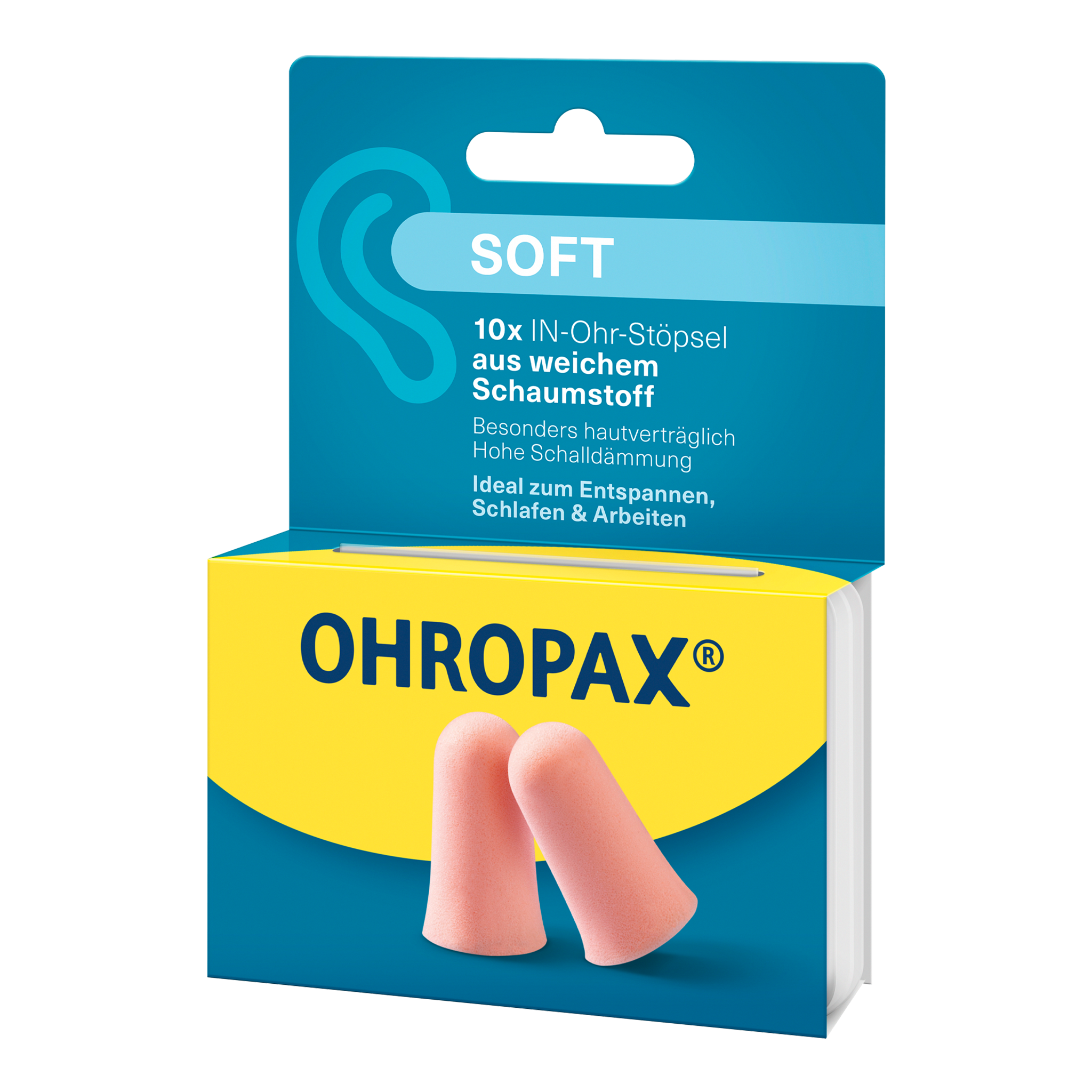 Rechte Seitenansicht von OHROPAX Soft Ohrstöpsel