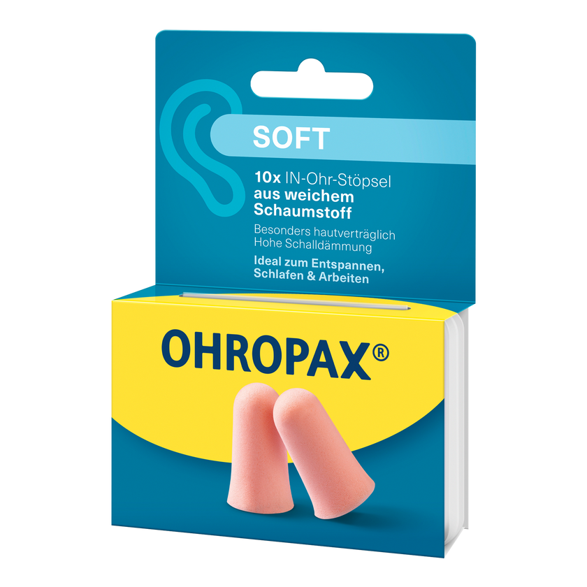 Rechte Seitenansicht von OHROPAX Soft Ohrstöpsel