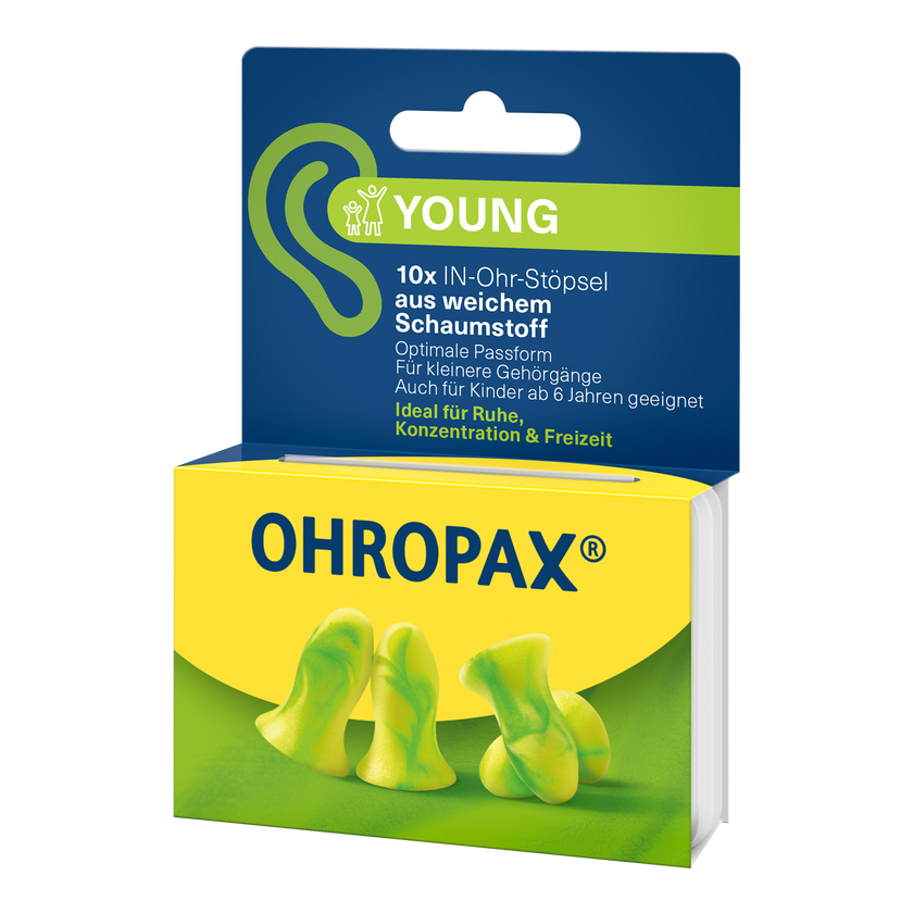 Rechte Seitenansicht von OHROPAX Young Ohrstöpsel