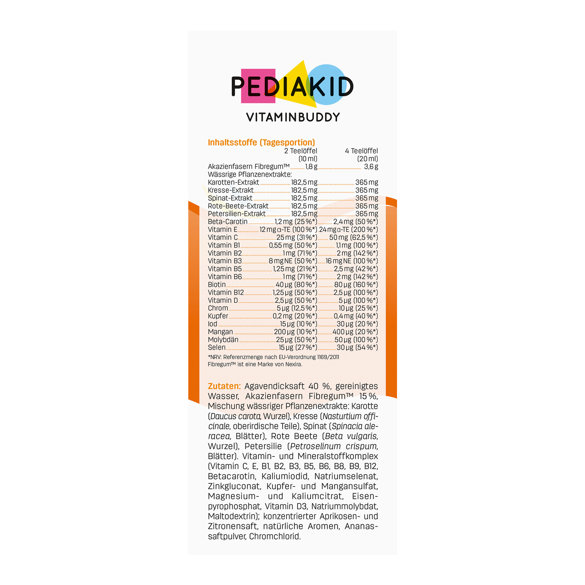 Rechte Seitenansicht von PEDIAKID® Vitaminbuddy