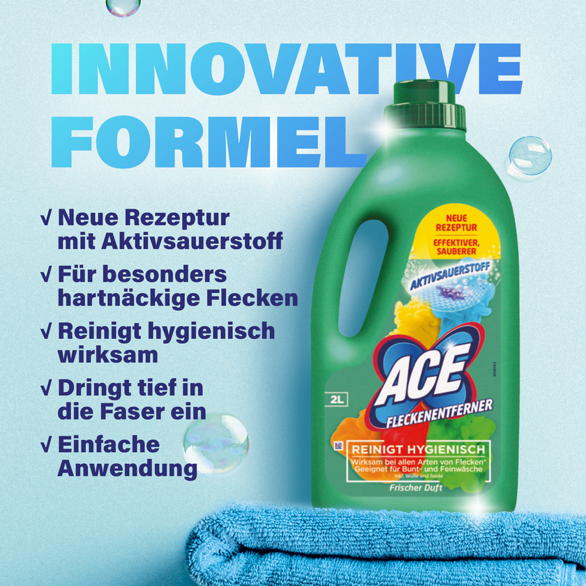 ACE Fleckenentferner und Farbschutz innovative Formel