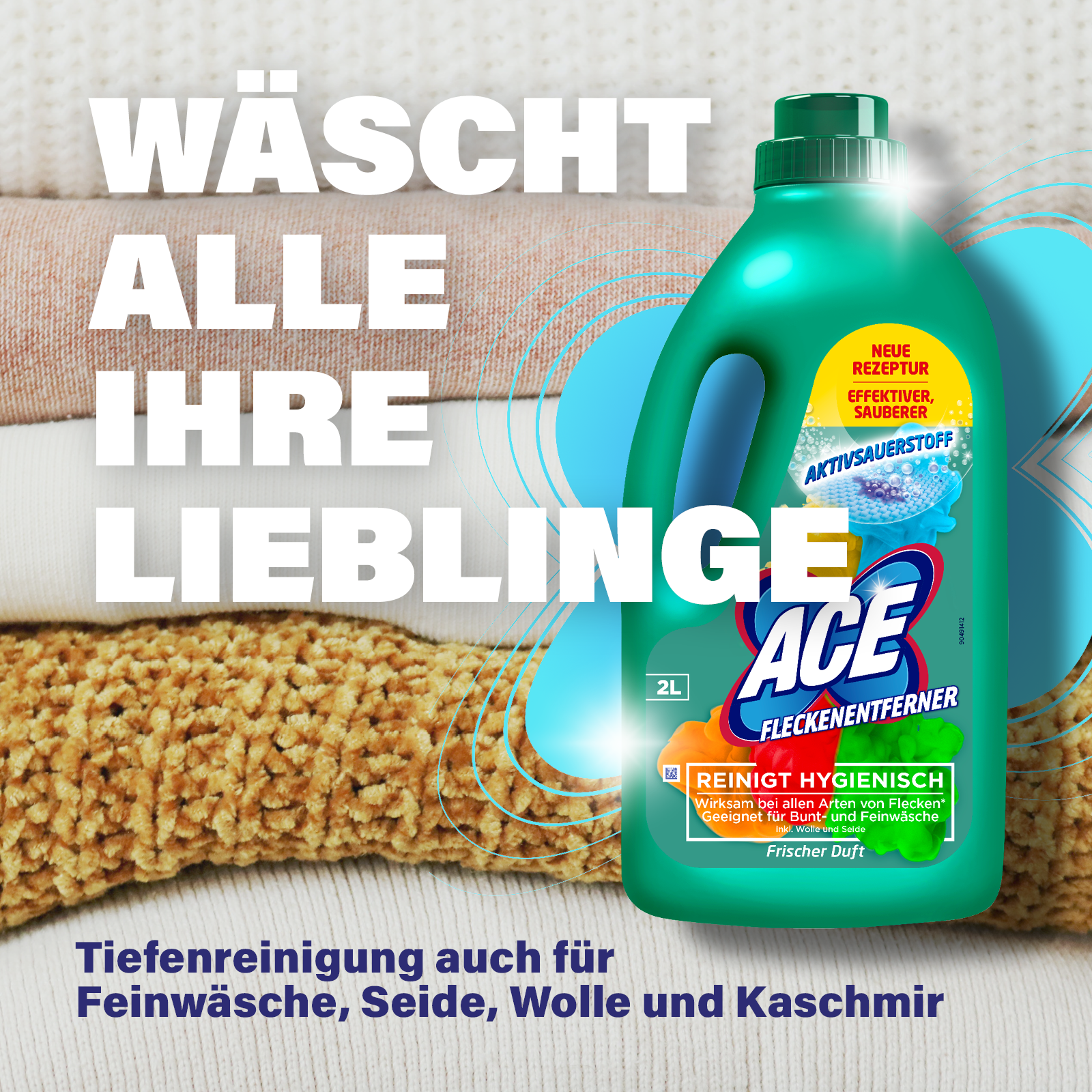 ACE Fleckenentferner und Farbschutz wäscht alles