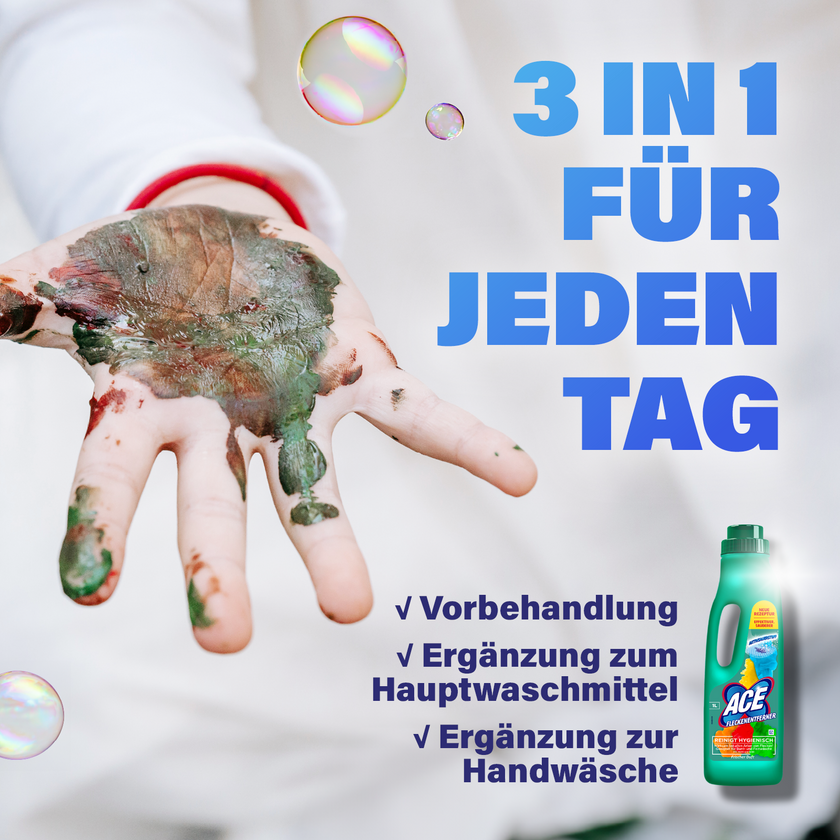 ACE Fleckenentferner und Farbschutz 3 in 1