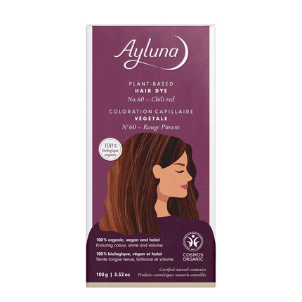 Vorderseite von Ayluna Pflanzenhaarfarbe 60 Chillirot
