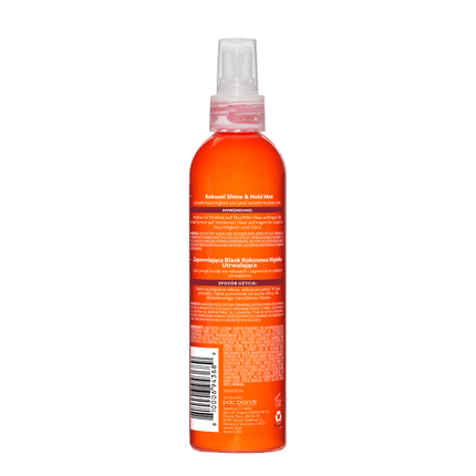 Rückseite von Cantu Coconut Oil Shine & Hold Mist