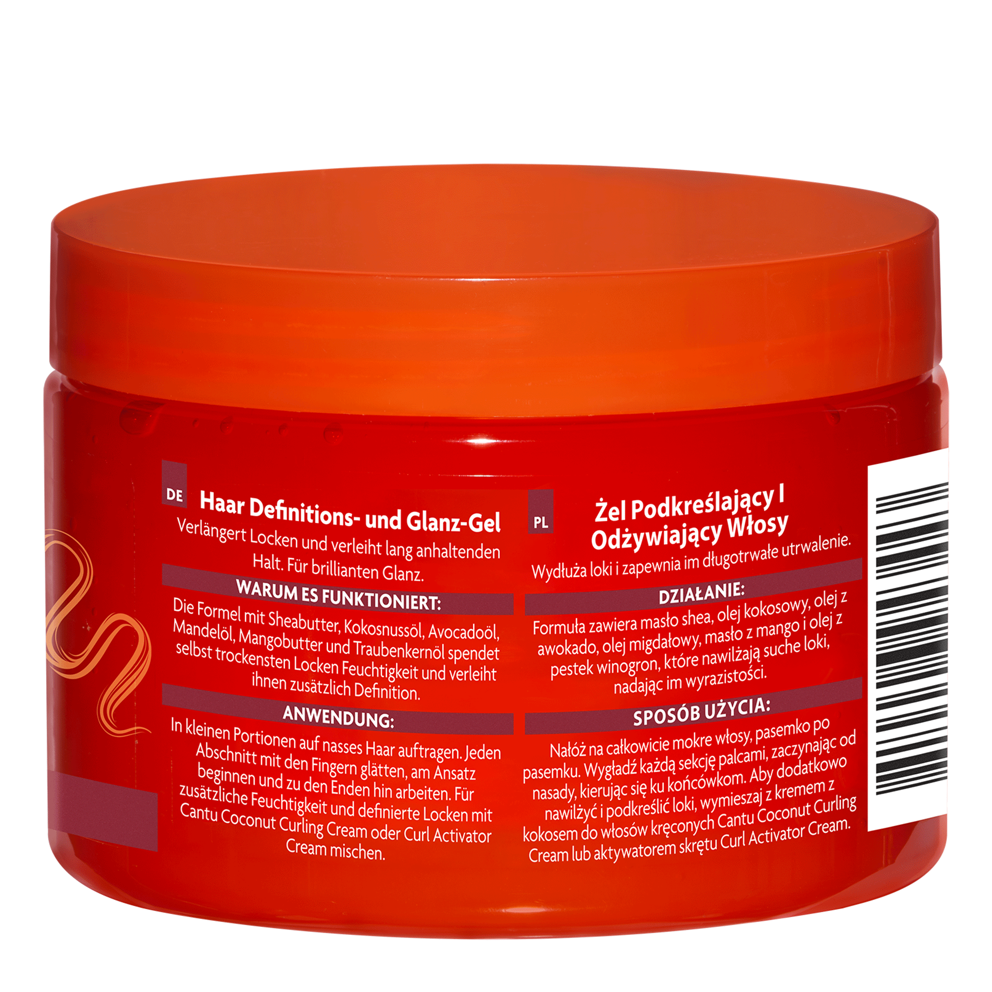 Seitenansicht von Cantu Define & Shine Custard 340 g