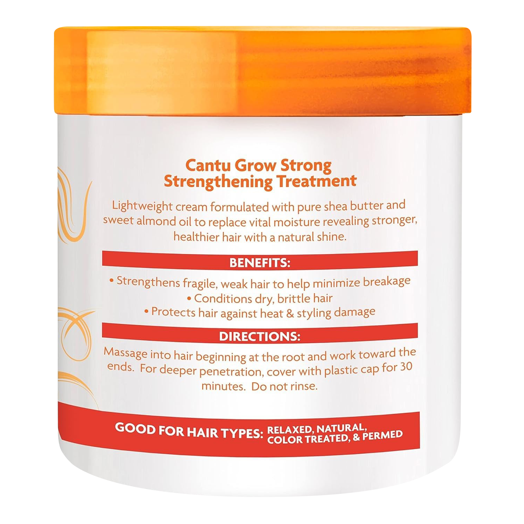 Rückseite von Cantu Grow Strong Strengthening Treatment