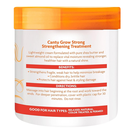 Rückseite von Cantu Grow Strong Strengthening Treatment