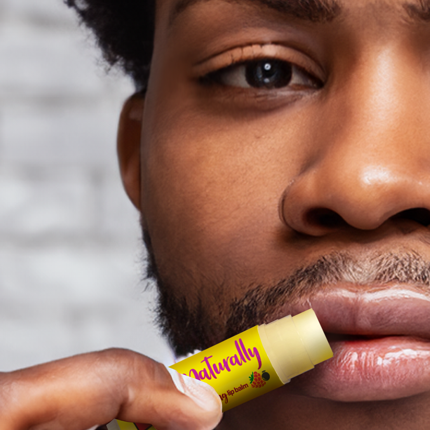 Carmex Naturally Stick Beere - auf Männer Lippen
