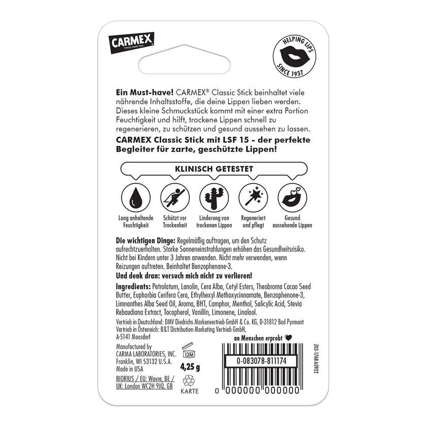 Carmex Classic Stick - 4,25g