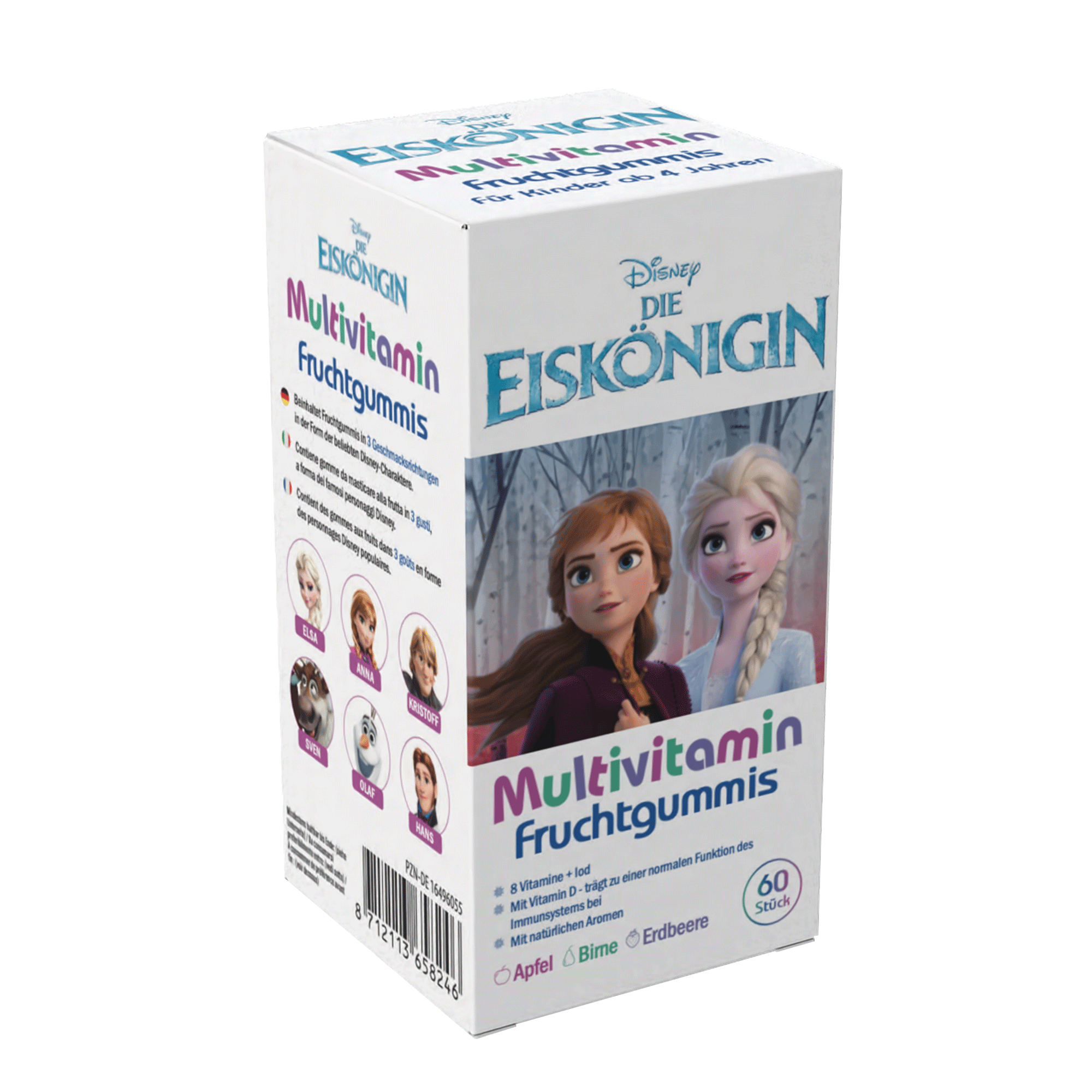 Seitenansicht von Disney Multivitamin-Fruchtgummis Die Eiskönigin