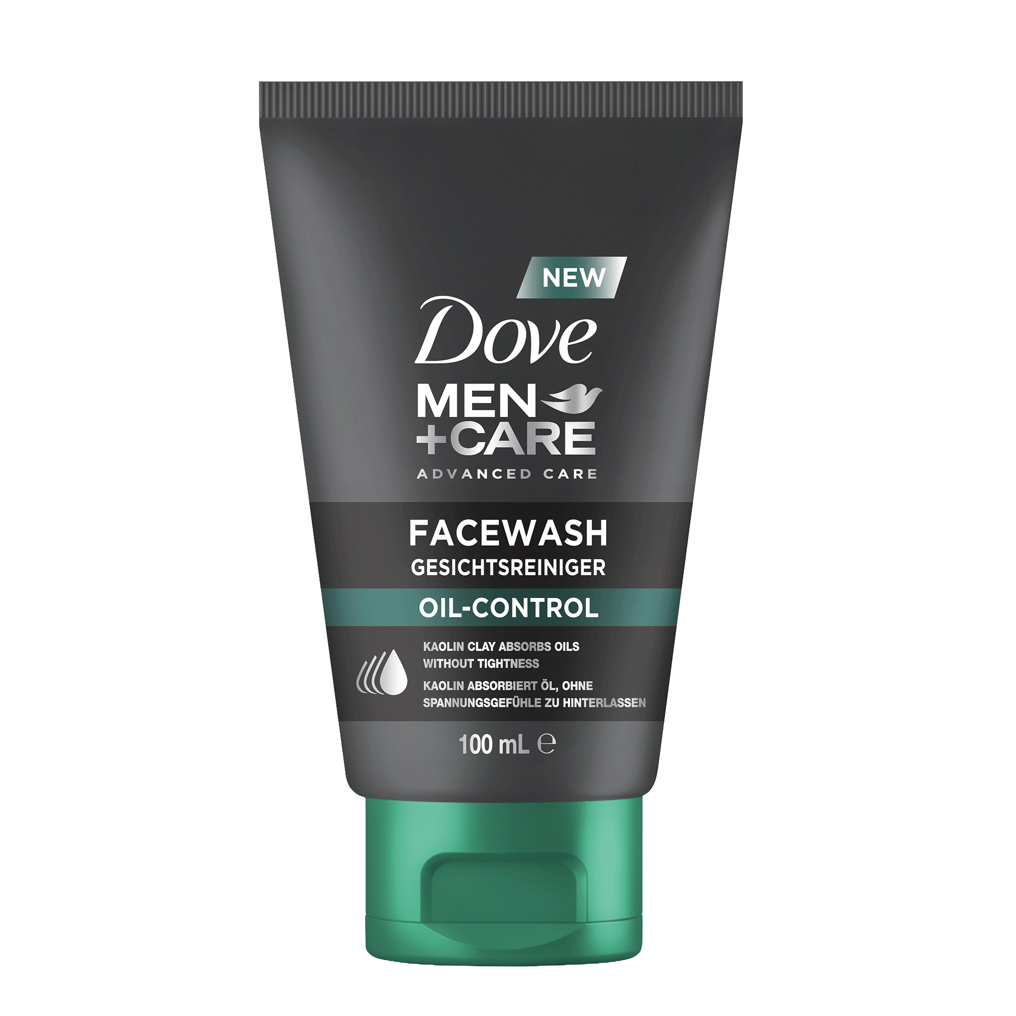 Vorderseite von Dove Men+Care Face wash Oil Control