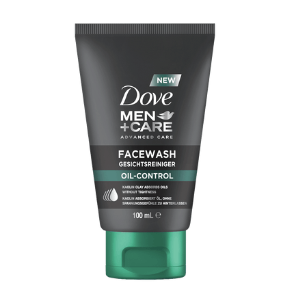 Vorderseite von Dove Men+Care Face wash Oil Control