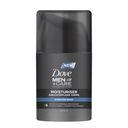 Vorderseite von Dove Men+Care Moisturiser Hydration Boost