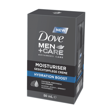 Seitenansicht von Dove Men+Care Moisturiser Hydration Boost