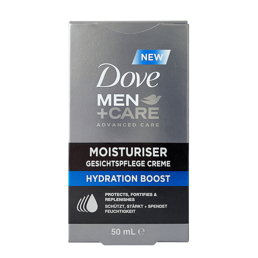 Verpackungsansicht von Dove Men+Care Moisturiser Hydration Boost