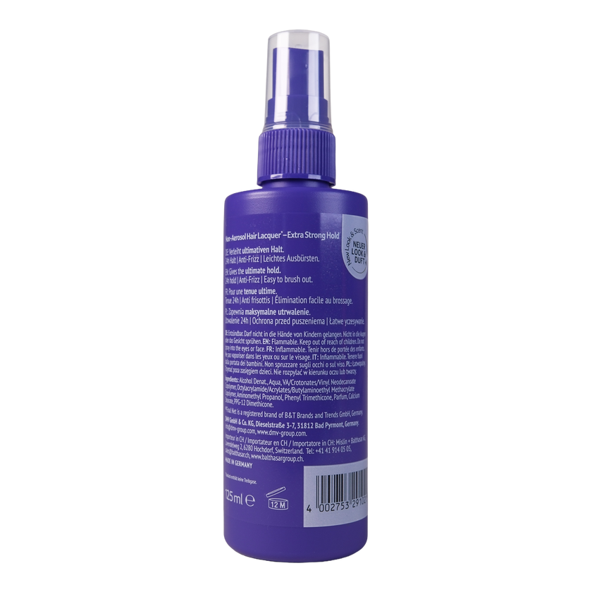 Rückseite von Net Hair Lacquer extra strong hold