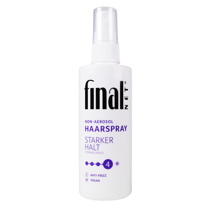Vorderseite von Final Net Hairspray strong hold pump