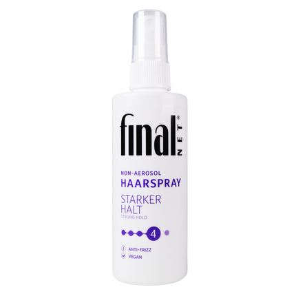 Vorderseite von Final Net Hairspray strong hold pump