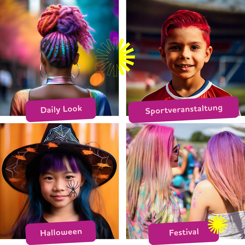 B&T Haarkeide 4 Farbbeispiele an Haaren