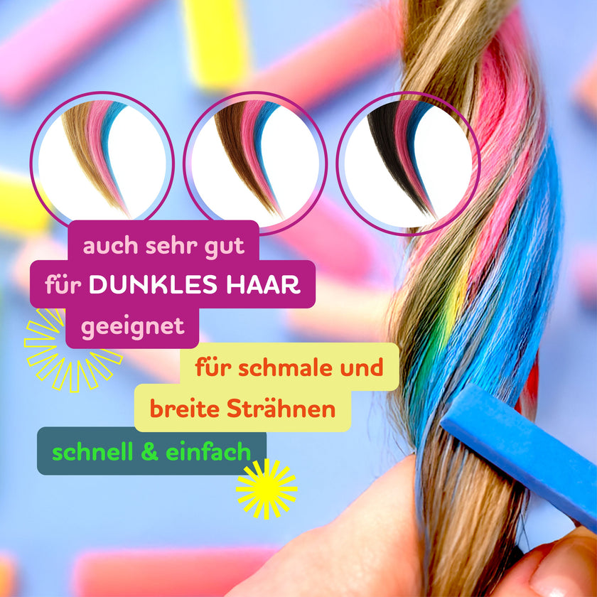 B&T Haarkeide auf verschiedenen Haaren