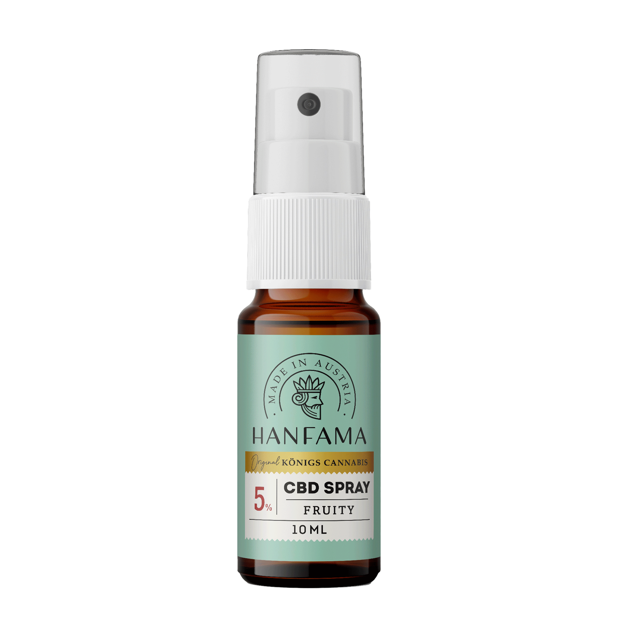 Vorderseite von Hanfama CBD-Spray 5%, Fruity