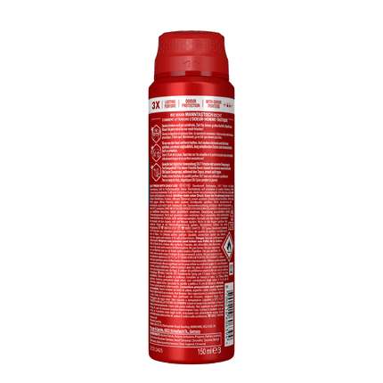 Rückseite von Old Spice Deo Bodyspray Whitewater