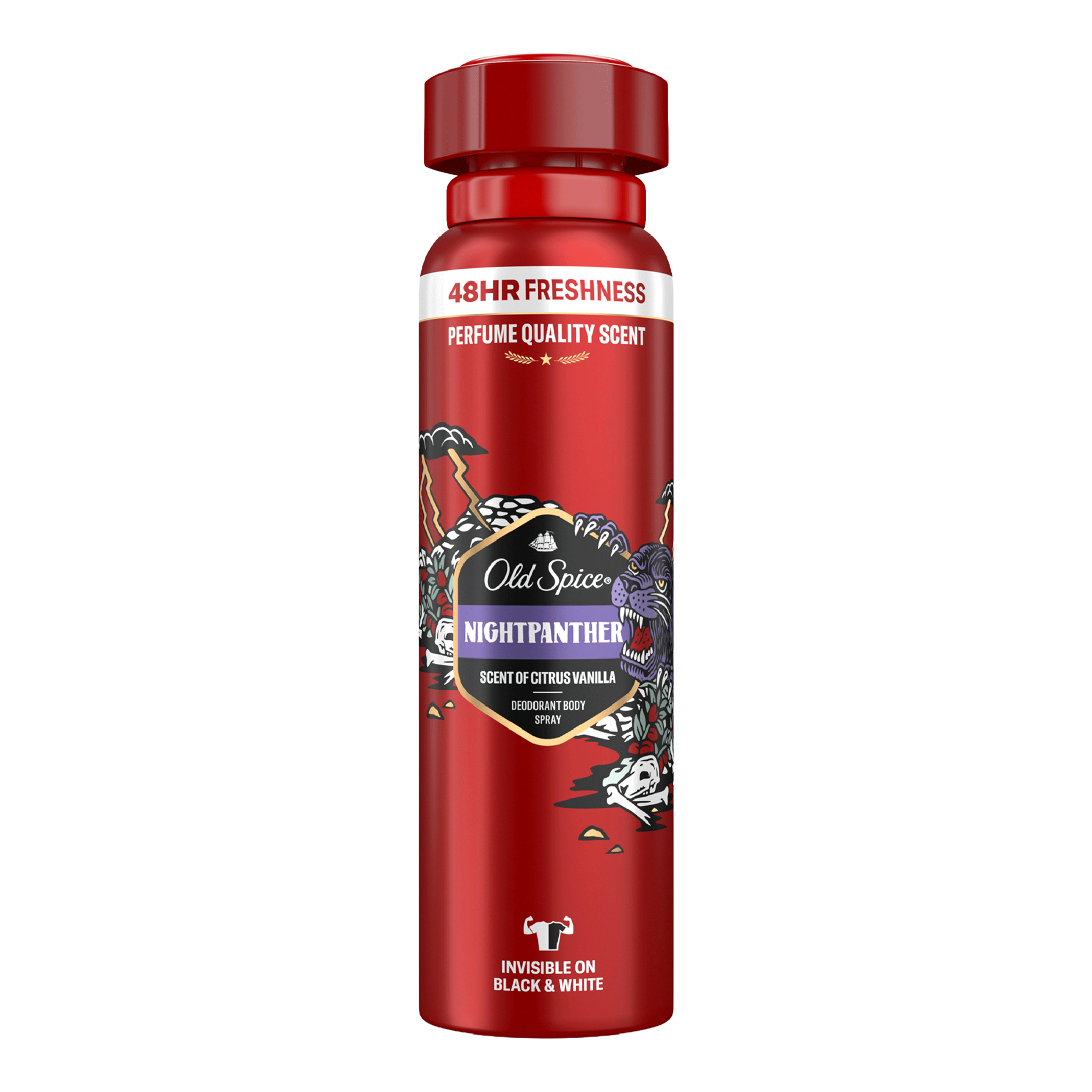 Vorderseite von Old Spice Deo Bodyspray Nightpanther