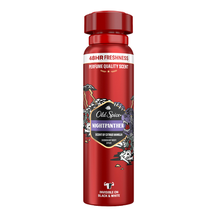 Vorderseite von Old Spice Deo Bodyspray Nightpanther