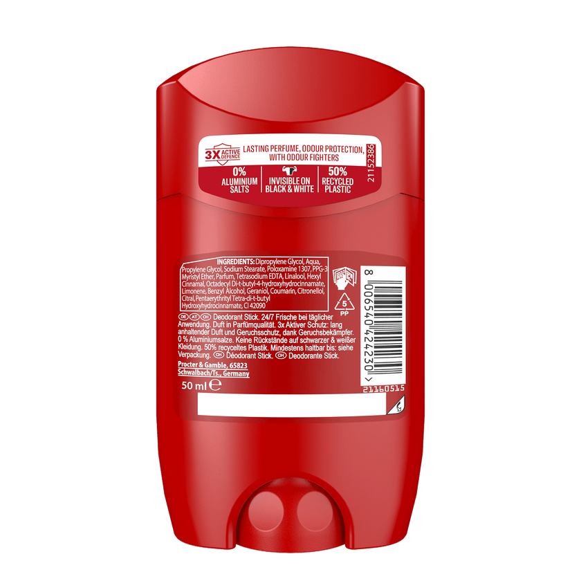 Rückseite von Old Spice Deo Stick Nightpanther