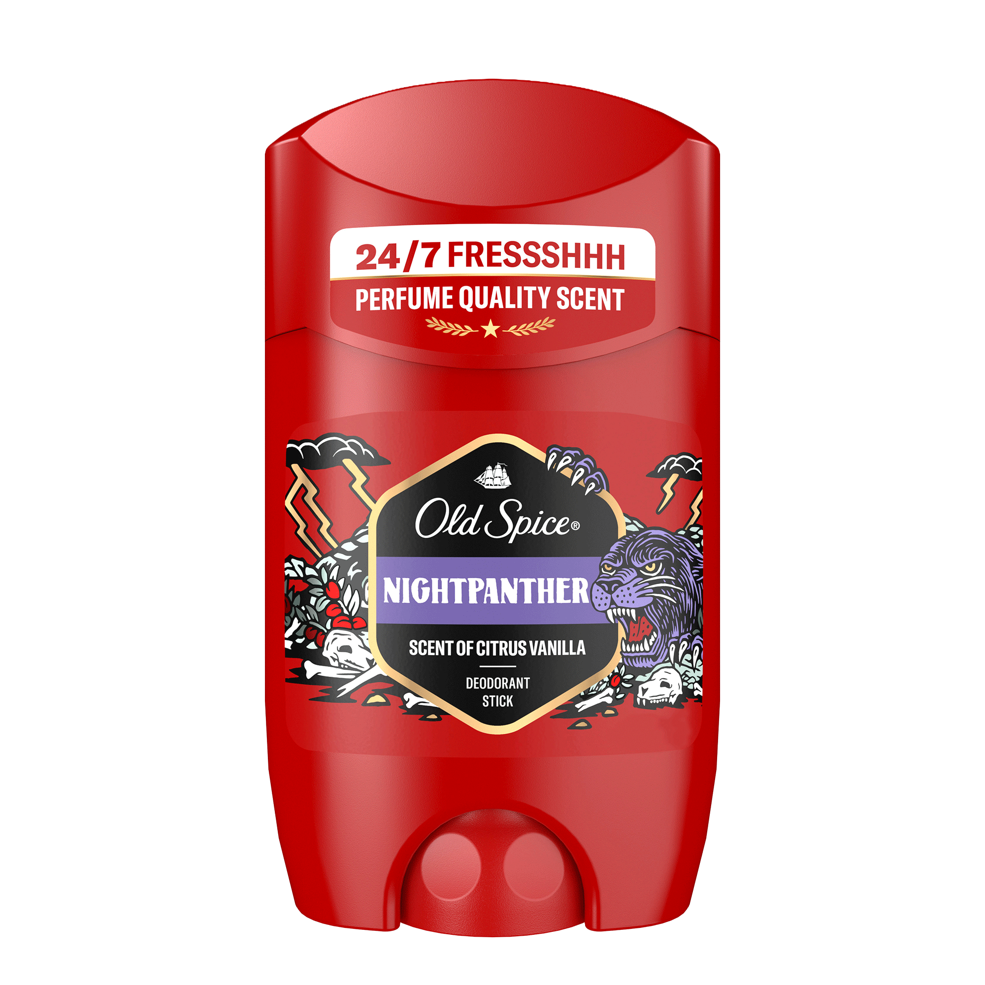 Vorderseite von Old Spice Deo Stick Nightpanther