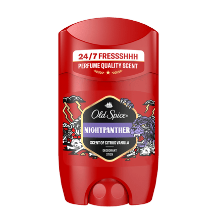 Vorderseite von Old Spice Deo Stick Nightpanther