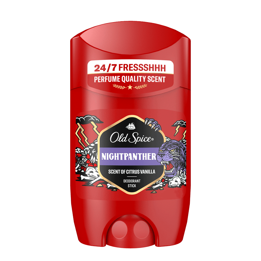 Vorderseite von  Old Spice Deo Stick Nightpanther
