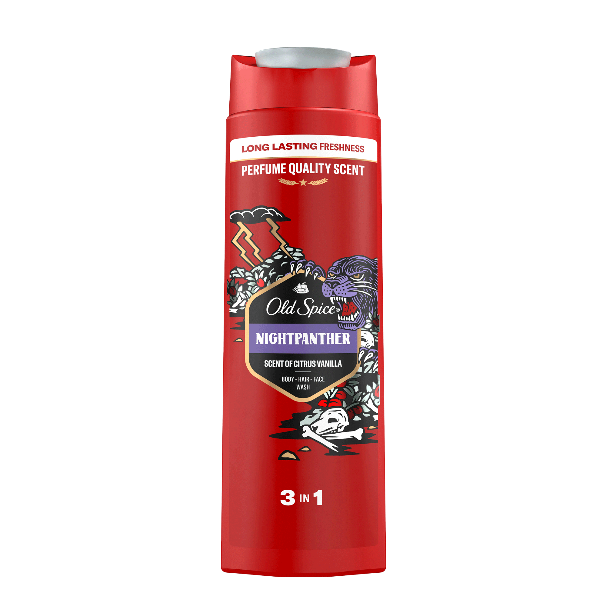 Vorderseite von Old Spice Shower Gel Nightpanther