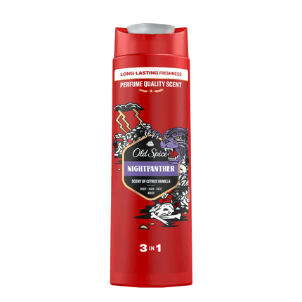Vorderseite von Old Spice Shower Gel Nightpanther