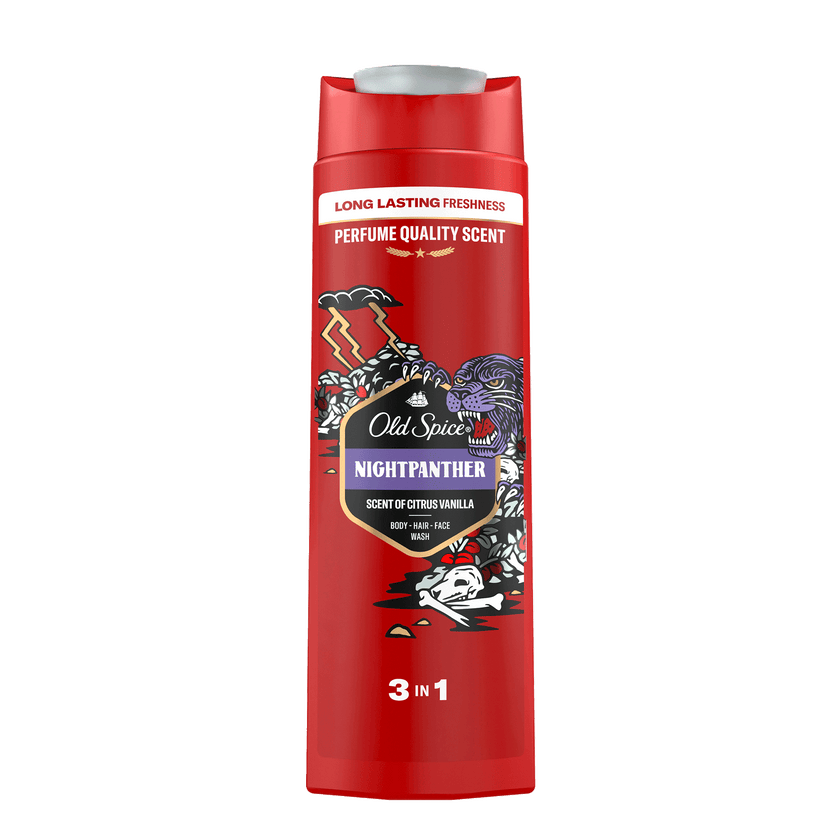 Vorderseite von Old Spice Shower Gel Nightpanther