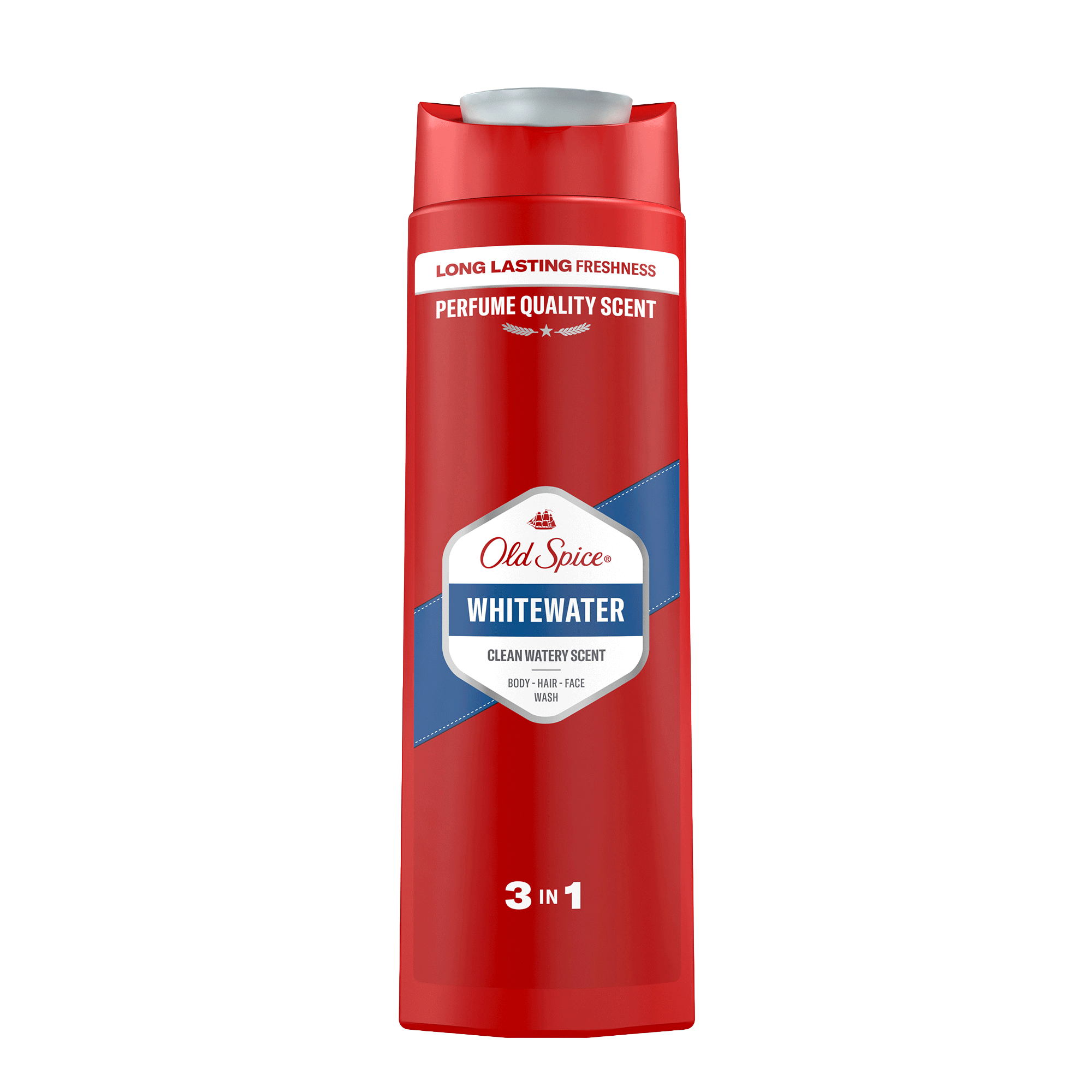 Vorderseite von Old Spice 3in1 Shower Gel Whitewater XL