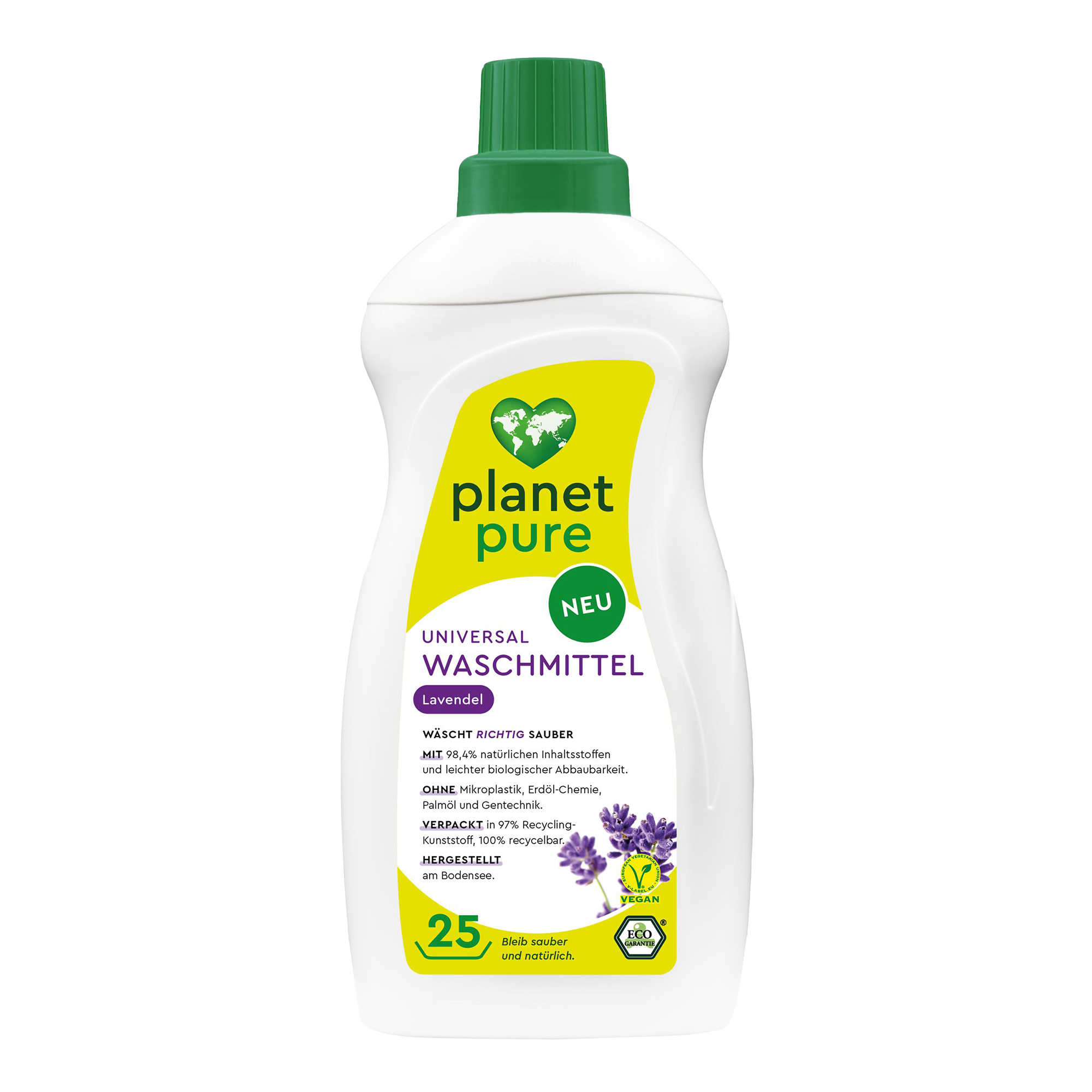 Planet Pure Universal Waschmittel Lavendel - 1 Liter