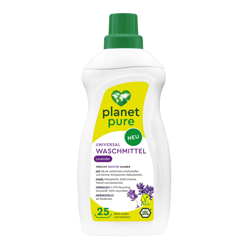 Planet Pure Universal Waschmittel Lavendel - 1 Liter