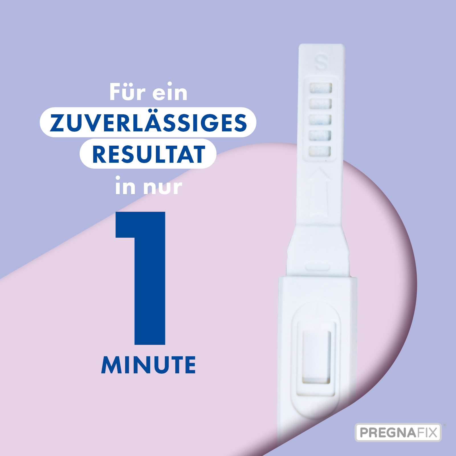 Pregnafix Schnelltest ist handlich