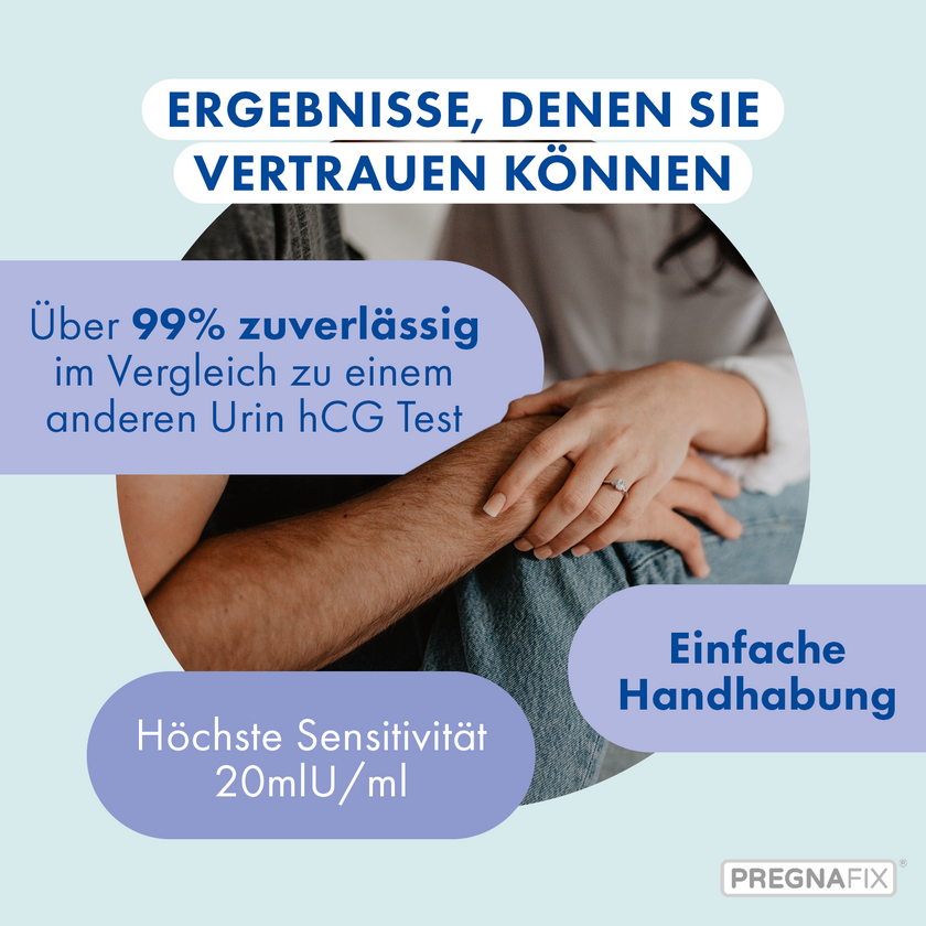 PREGNAFIX Schwangerschaftstest Streifen ist zuverlässig