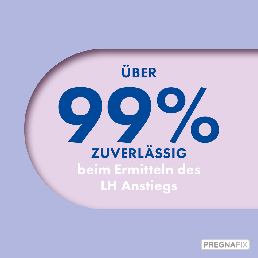 PREGNAFIX Ovulationstest ist zu über 99% zuverlässig
