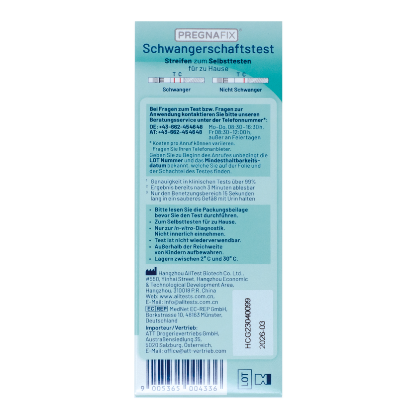 PREGNAFIX Schwangerschaftstest Streifen - 1 Stück
