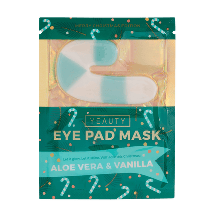Vorderseite von YEAUTY X-MAS Eye Pad Mask Aloe Vera & Vanilla