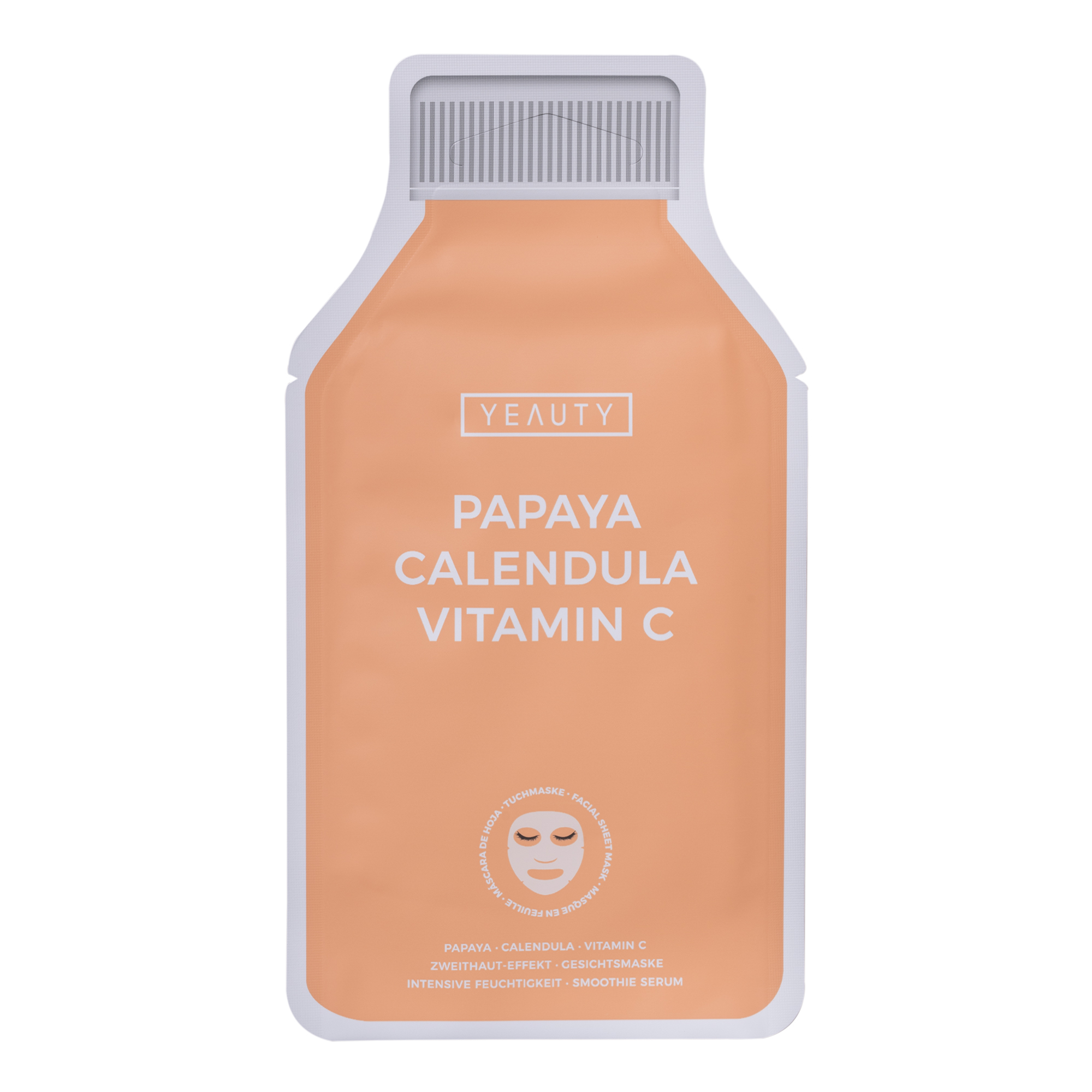 YEAUTY Tuchmaske Papaya Calendula Vitamin C - 1 Stück