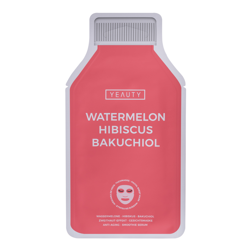 YEAUTY Tuchmaske Watermelon Hibiskus Bakuchiol - 1 Stück